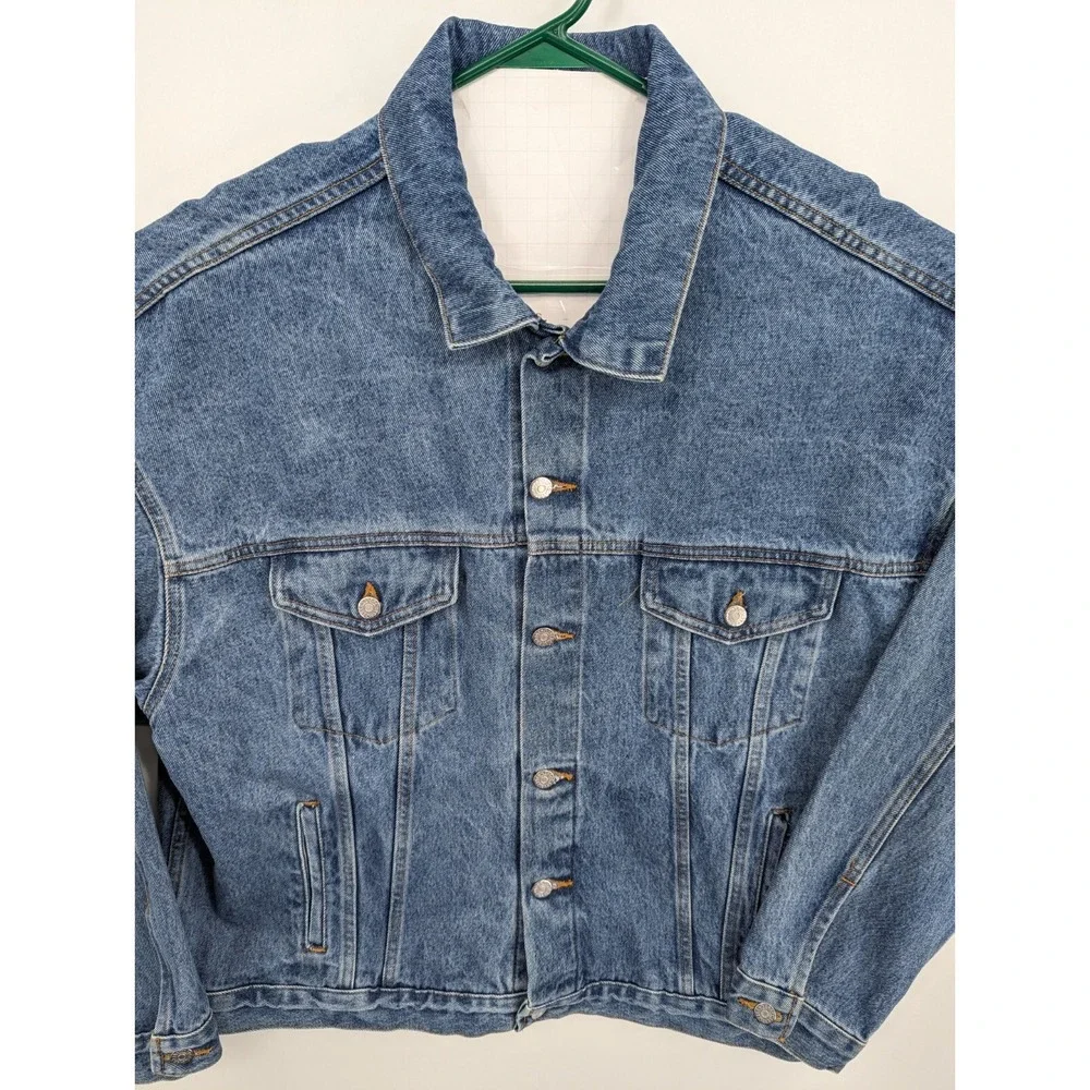 Vintage Always Coca-Cola Coke TYCA Denim Jean Jacket Men's Size XL MADE IN USA!